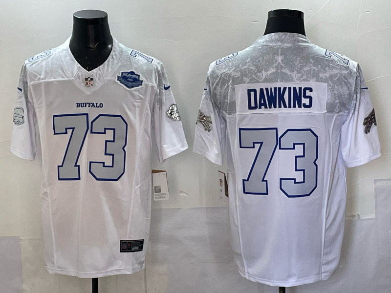 Men Buffalo Bills #73 Dawkins Nike White 2025 Rivalries Collection Limited NFL Jersey 001->buffalo bills->NFL Jersey